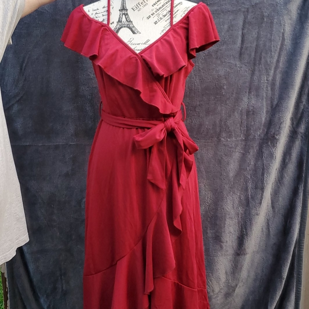 🌵#134 NWT CUPSHE Off Shoulder Red Dress - M